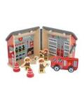 Wooden Fire Station Carry Along