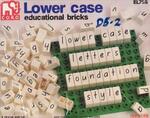 Lowercase educational bricks and base board