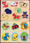 2 animal peg puzzles
