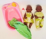 229: Baby Dolls - Dark Skinned Boy and Girl
