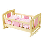 Doll's wooden cradle    #A