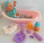 Bath Time with Baby Boy