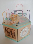 Wooden hexagonal activity centre