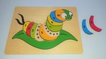 Wooden Caterpillar Puzzle