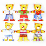 Wooden Dress Up Bear Puzzle