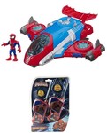 35: Playskool Marvel Super Hero Adventures Spider Man Jet Quarters & Walkie Talkies