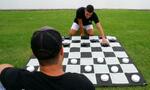 GIANT CHECKERS DRAUGHTS SET
