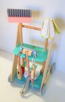 Wooden Cleaning Station Cart  