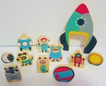 1463: Wooden Space Playset