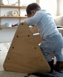 1499: Wooden Pikler Climbing Triangle - Small (465h x 430w x 480d)