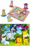 1509: Animal Jungle & Safari Chunky Puzzles