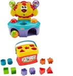 Fisher Price Bop and Rock Musical Lion & Shape Sorting Box