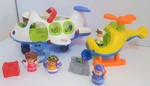 878: Fisher Price Little People Movers Plane & Helicopter