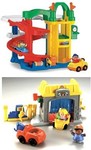 Fisher Price Little People Gas 'n' Go & Racin' Ramps Garage #A