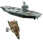 Giant Aircraft Carrier & Fighter Jet #A