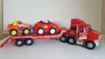 TONKA RED RESCUE TRUCK AND CARS