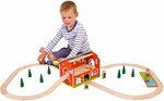 BIGJIGS Railway Train Station Carry Set