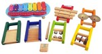 674: Wooden Musical Instrument Set
