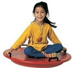 Red Seated Balance Board with Handles
