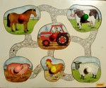 619: Farm Lift & Look Peg Puzzle