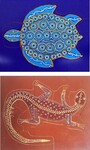WIRADJURI PEOPLE TURTLE & TREE GOANNA PUZZLES