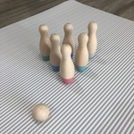 Wooden Bowling Set 