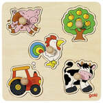 Farm Animal Peg Puzzle (5 Pieces)