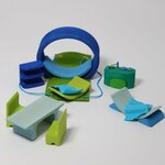 G281: Grimm's Portable Doll House blue-green