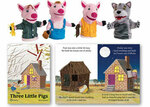 G18: Three Little Pigs Puppets and Book Set