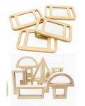 C346: Wooden Mirrors & Blocks Set