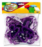 Playdough cutters purple shapes set