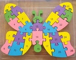 A115: Wooden butterfly puzzle