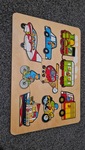 Vehicle wooden puzzle