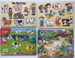 Farm Animals Peg Puzzles