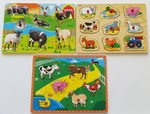 Easy Animal Peg Puzzles