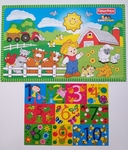 On the Farm and My Numbers Floor Puzzles