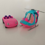 Barbie Car and Helicopter