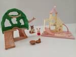 Sylvanian Families Baby Treehouse and Castle Playground