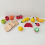 Wooden Fruit and Bread