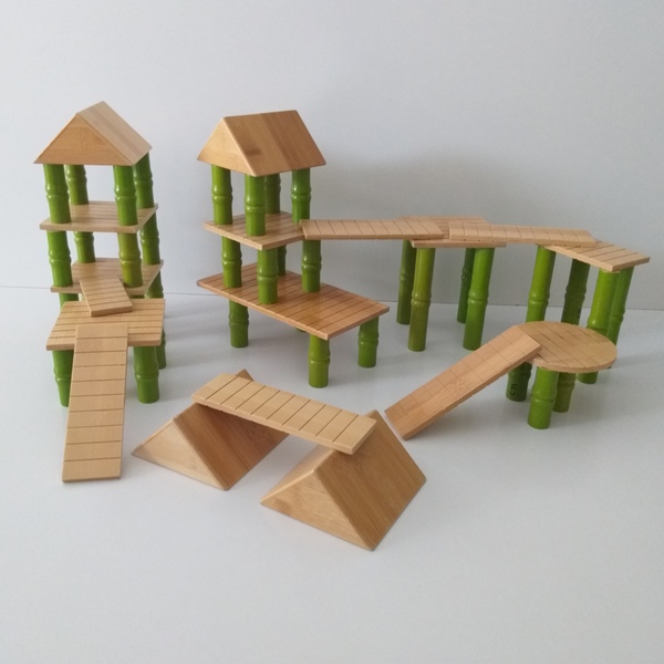 bamboo building blocks