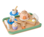 Wooden tea set