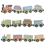 Wooden Train and Carriage Set