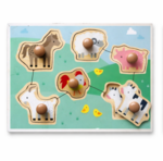 Knob Puzzle: Farm Animals