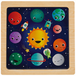 Wooden Puzzle: Planets