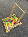 Wooden Blocks & Trolley
