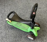 Micro Mini Scooter with bar seat (green with orange brake) 