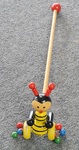 Bee push along toy