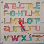 Alphabet magnetic game