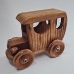 Wooden vintage car