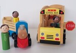 Wooden Bus & Train